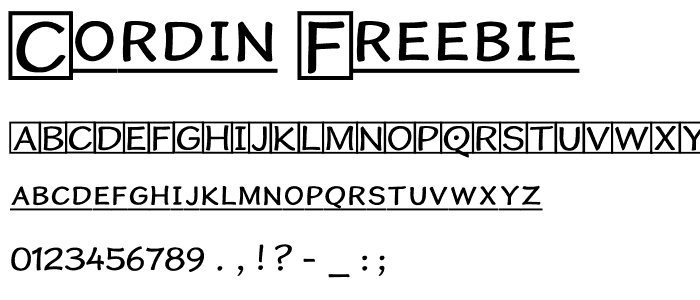 Cordin Freebie font